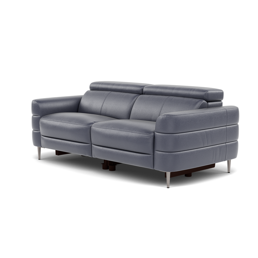 Hoy 3 Seater Sofa - 3 Str Static W/Manual Headrest Cat NL/O — NL5100 New York Dark Blue, gallery image 3