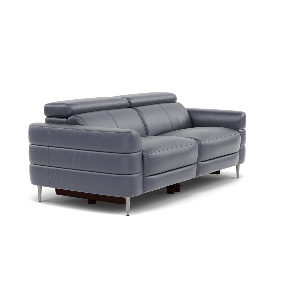 Hoy 3 Seater Sofa - 3 Str Static W/Manual Headrest Cat NL/O — NL5100 New York Dark Blue, gallery image 1