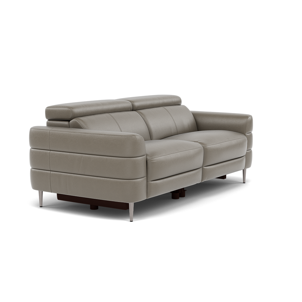 Hoy 3 Seater Sofa - 3 Str Static W/Manual Headrest Cat NL/O — NL5102 New York Cement, gallery image 1