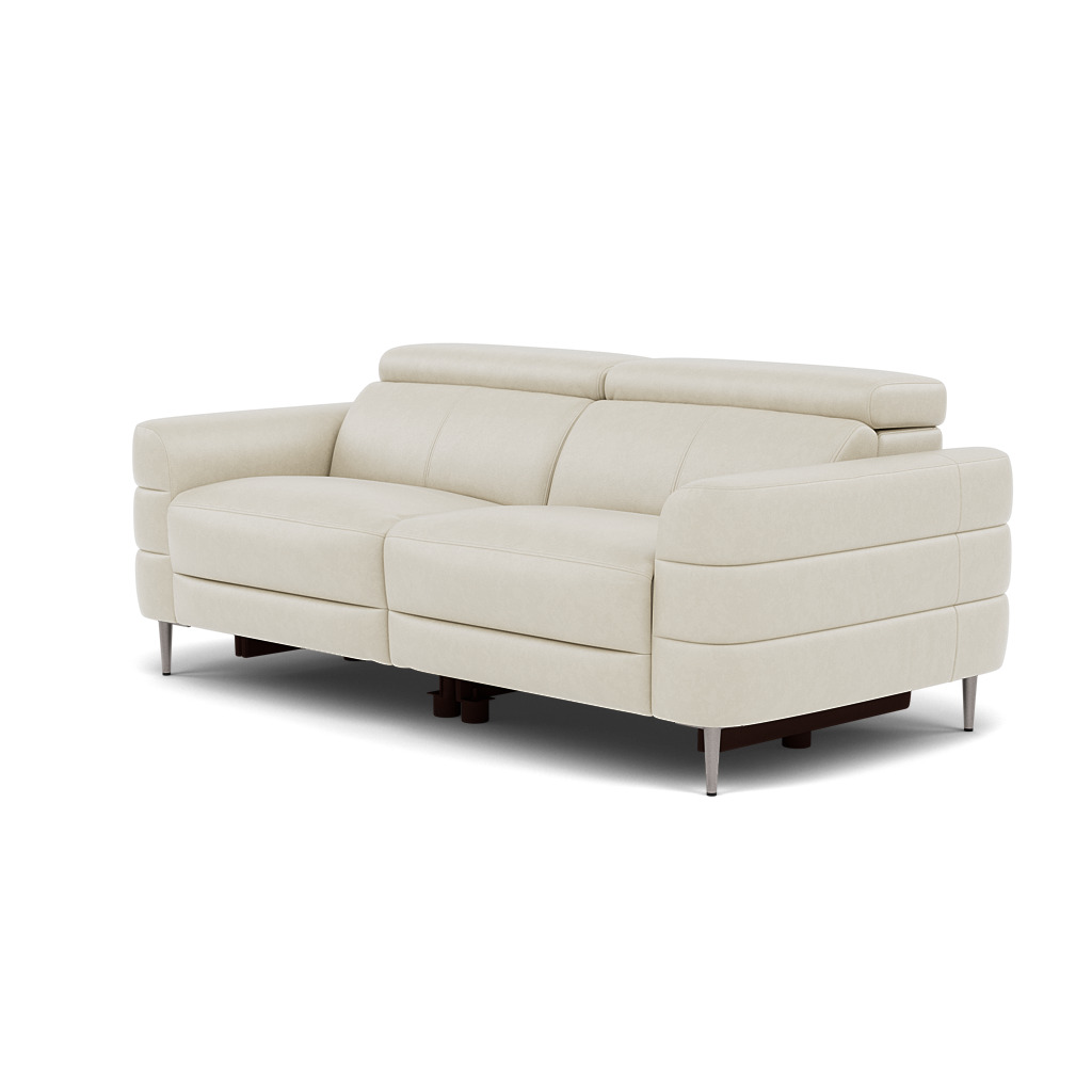 Hoy 3 Seater Sofa - 3 Str Static W/Manual Headrest Cat NL/O — O7015 Oslo Light Grey, gallery image 3