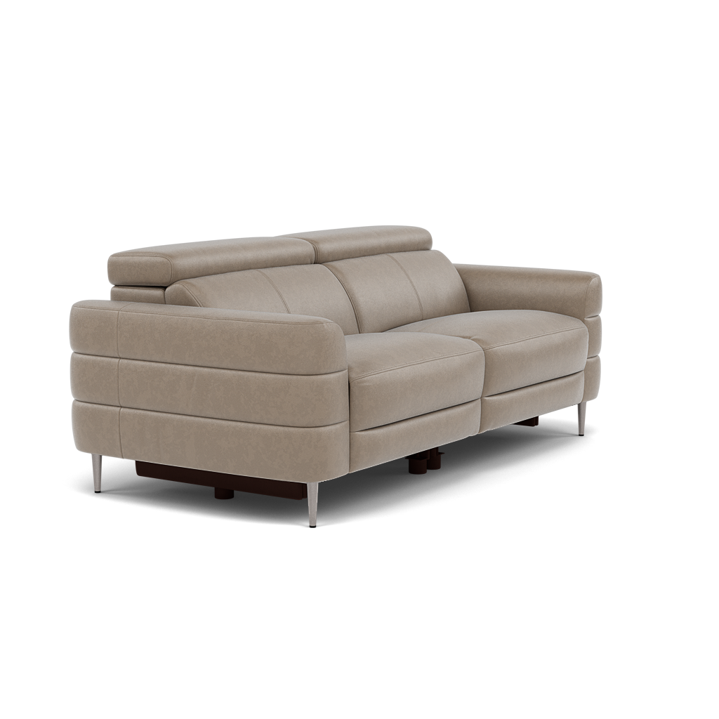 Hoy 3 Seater Sofa - 3 Str Static W/Manual Headrest Cat NL/O — O7023 Oslo Elephant Grey, gallery image 1