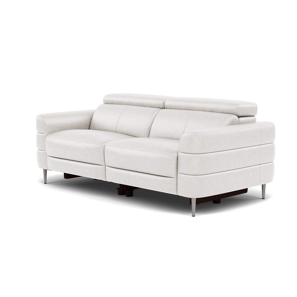 Hoy 3 Seater Sofa - 3 Str Static W/Manual Headrest Cat NL/O — O7304 Orlando Quiet Grey, gallery image 3