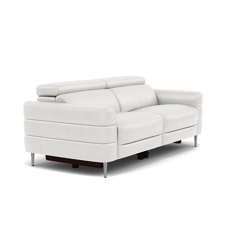 Hoy 3 Seater Sofa - 3 Str Static W/Manual Headrest Cat NL/O — O7304 Orlando Quiet Grey, gallery image 1