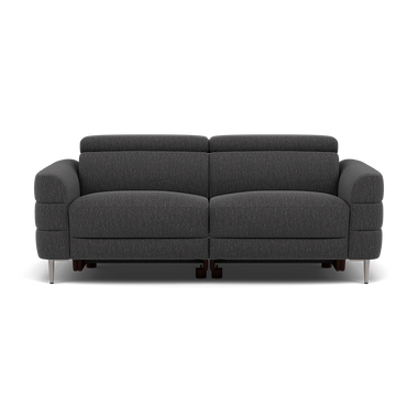 Hoy 3 Seater Sofa - 3 Str Static W/Manual Headrest Fabric 3 Seater Sofas Sterling Home 1 KB-1295-UK Amigo Coal