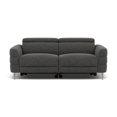 Hoy 3 Seater Sofa - 3 Str Static W/Manual Headrest Fabric 3 Seater Sofas Sterling Home 3 KB-1281-UK Darwin Charcoal