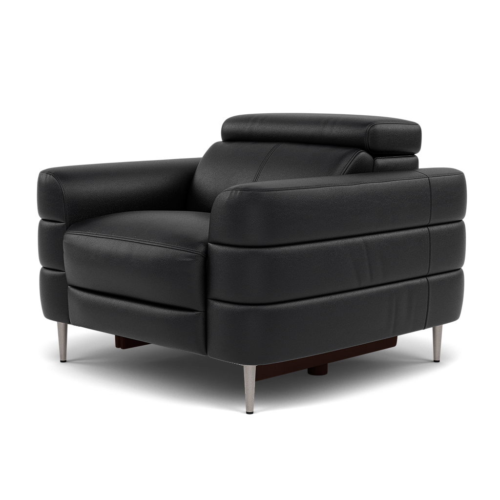 Hoy Armchair - Chair Static W/Manual Headrest Cat M — M5657 Melbourne Black, gallery image 3