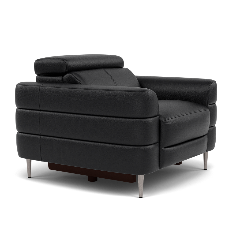 Hoy Armchair - Chair Static W/Manual Headrest Cat M — M5657 Melbourne Black, gallery image 1