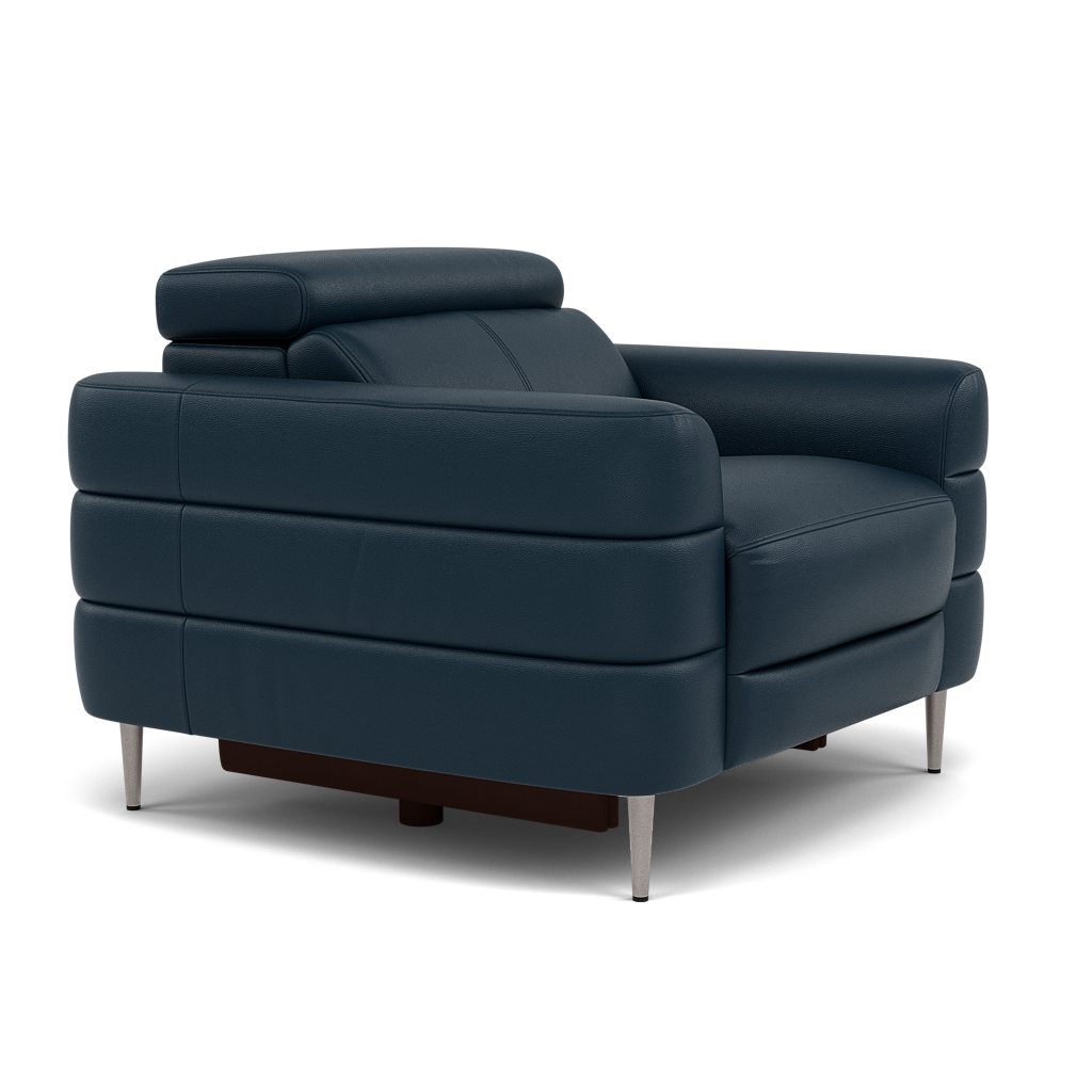 Hoy Armchair - Chair Static W/Manual Headrest Cat M — M5661 Melbourne Navy Blue, gallery image 1