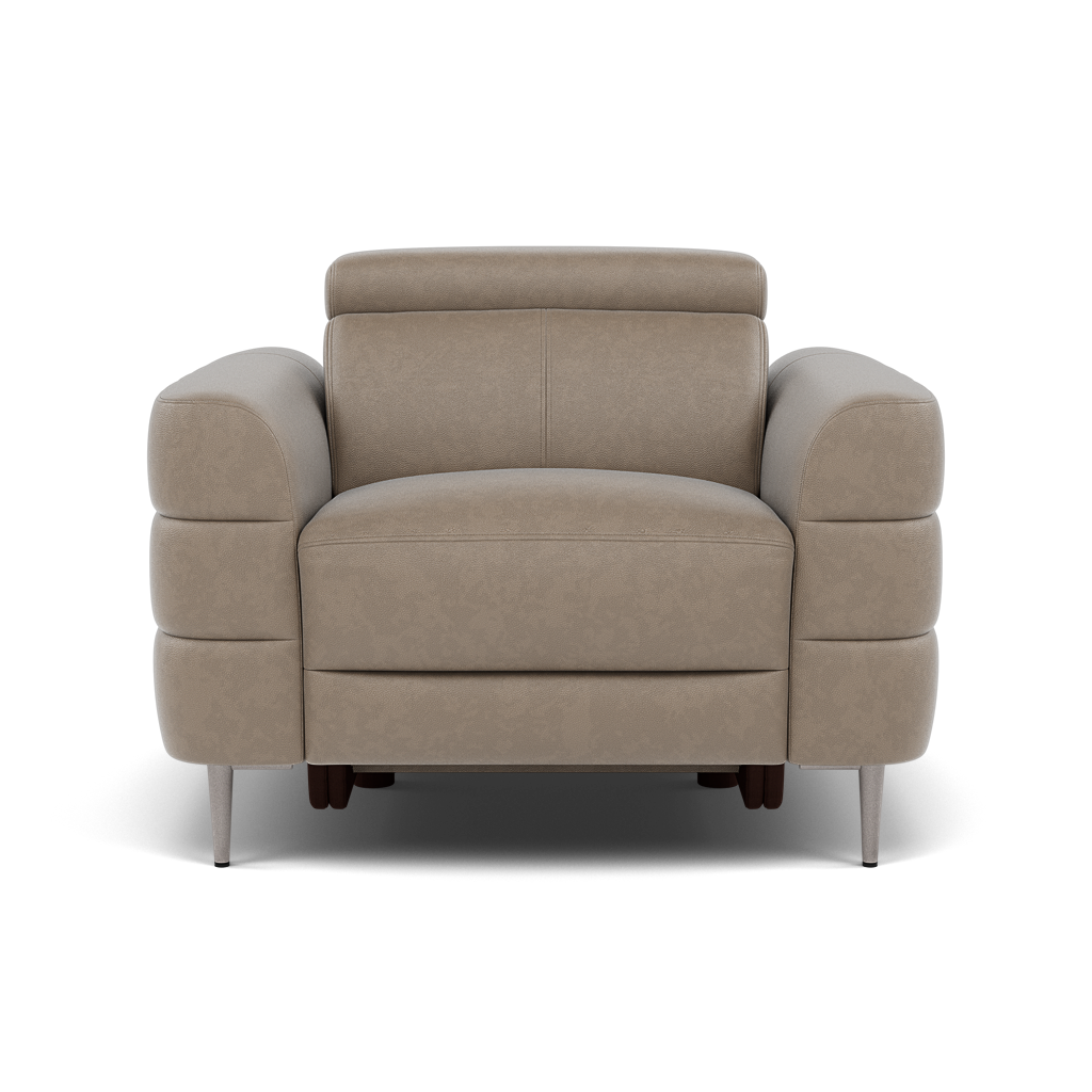 Hoy Armchair - Chair Static W/Manual Headrest Cat NL/O Sterling Home 8 O7023 Oslo Elephant Grey