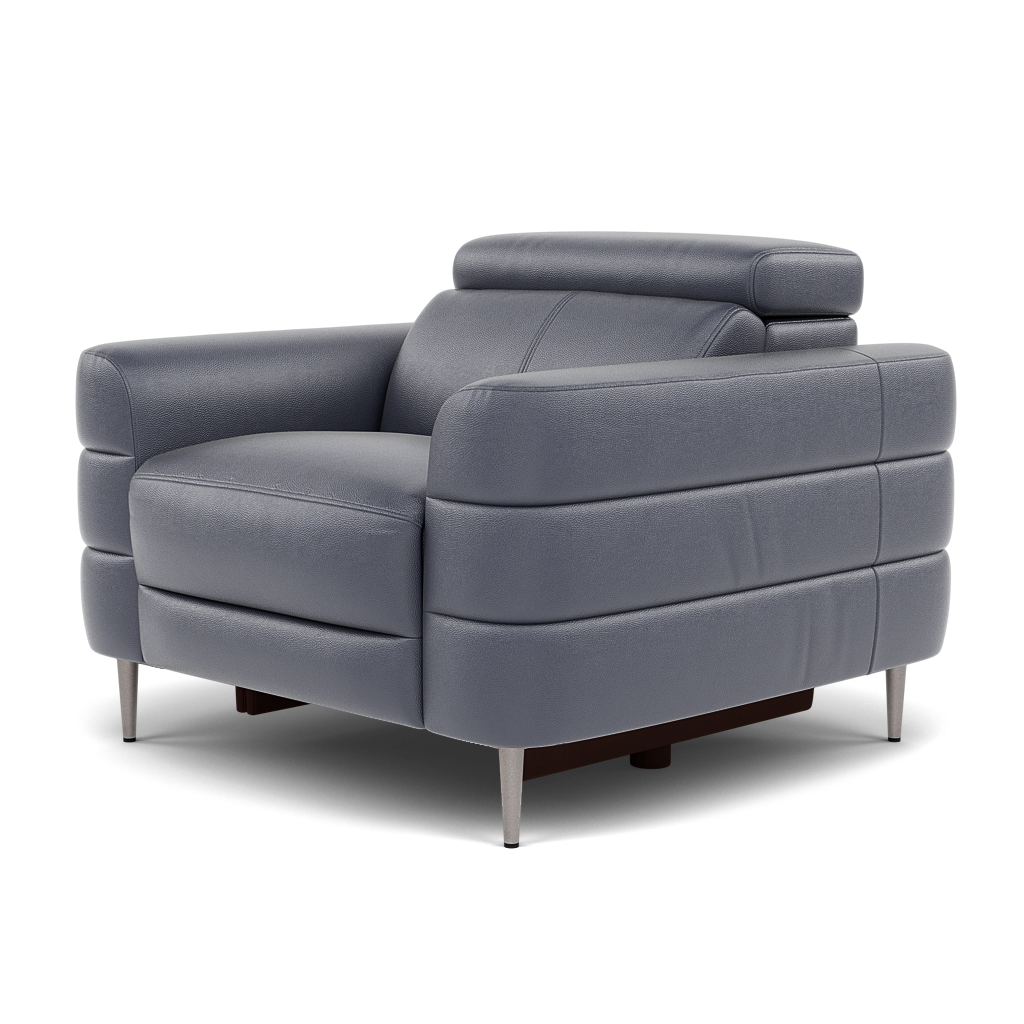 Hoy Armchair - Chair Static W/Manual Headrest Cat NL/O — NL5100 New York Dark Blue, gallery image 3
