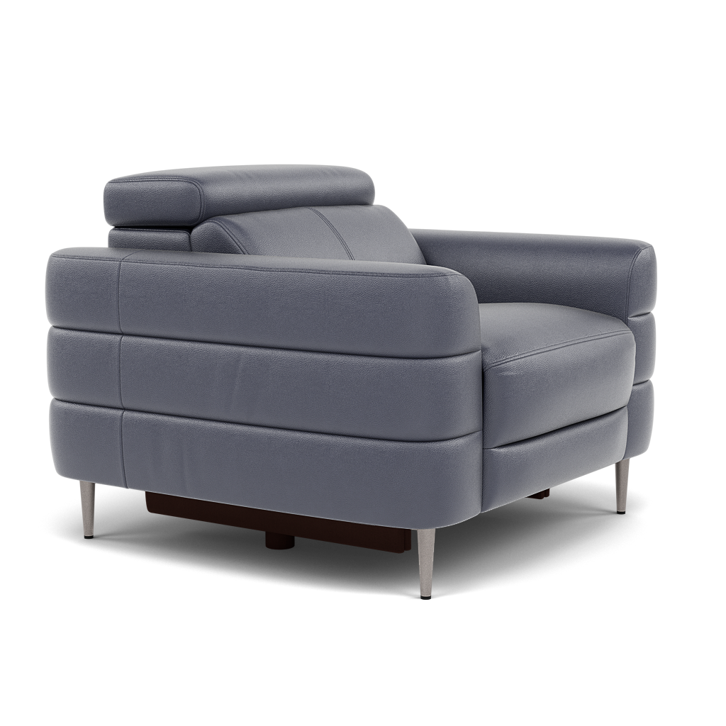 Hoy Armchair - Chair Static W/Manual Headrest Cat NL/O — NL5100 New York Dark Blue, gallery image 1
