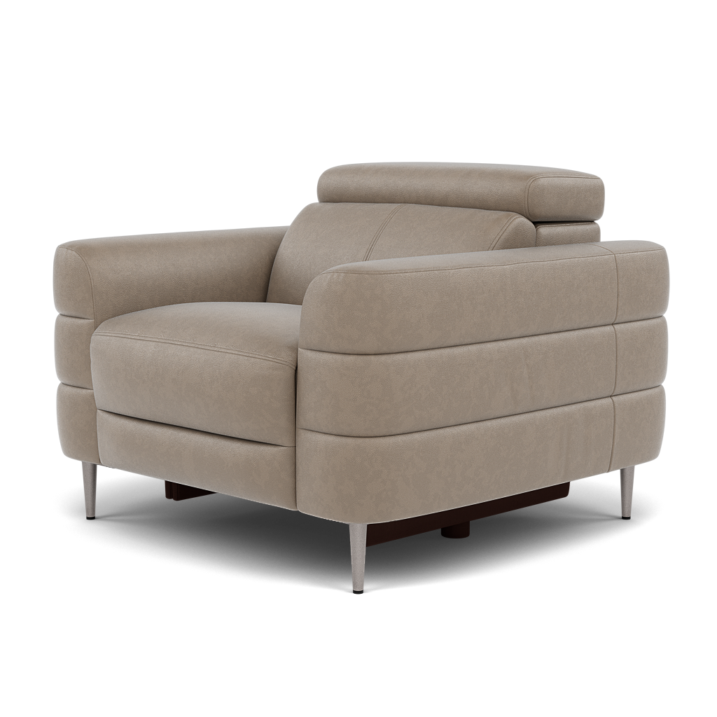 Hoy Armchair - Chair Static W/Manual Headrest Cat NL/O — O7023 Oslo Elephant Grey, gallery image 3