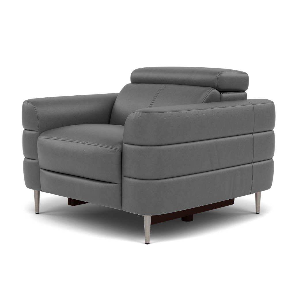 Hoy Armchair - Chair Static W/Manual Headrest Cat NL/O — O7300 Orlando Dark Grey, gallery image 3