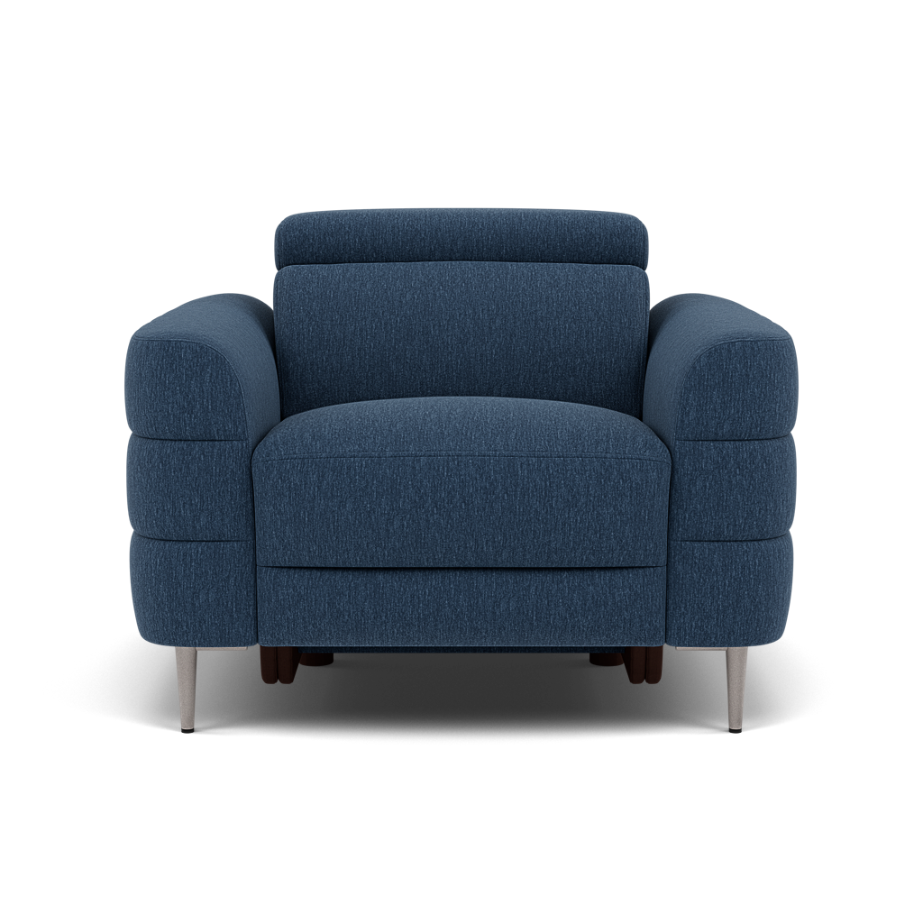 Hoy Armchair - Chair Static W/Manual Headrest Fabric Armchairs Sterling Home 9 KB-1290-UK Amigo Navy