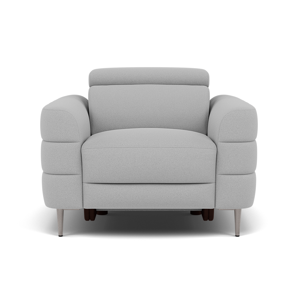 Hoy Armchair - Chair Static W/Manual Headrest Fabric Armchairs Sterling Home 8 CU9102-5-UK Oxford Silver