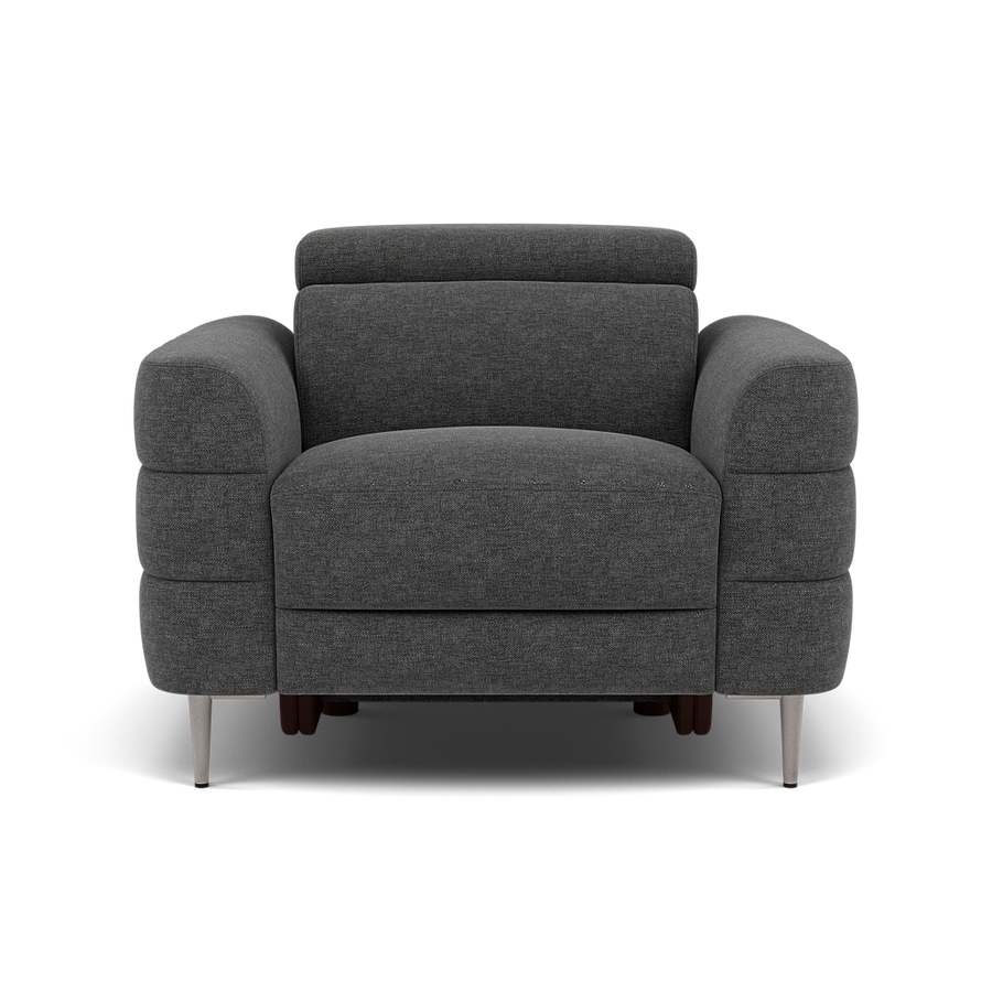 Hoy Armchair - Chair Static W/Manual Headrest Fabric Sterling Home KB-1281-UK Darwin Charcoal 2