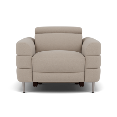 Hoy Armchair - Chair Static W/Manual Headrest Fabric Armchairs Sterling Home 7 CU9101-5-UK Oxford Beige