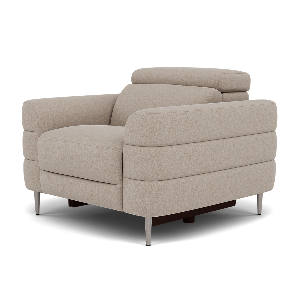 Hoy Armchair - Chair Static W/Manual Headrest Fabric — CU9101-5-UK Oxford Beige, gallery image 3