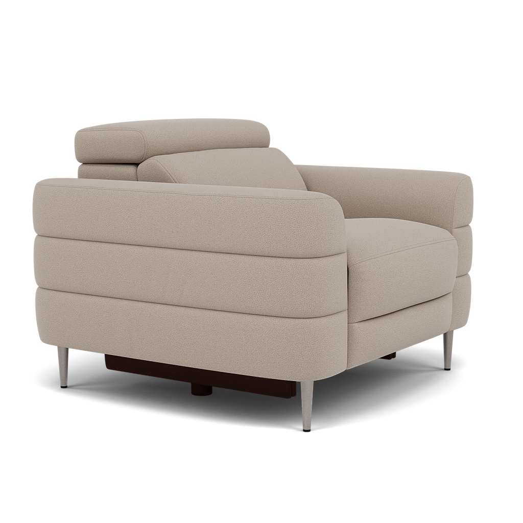 Hoy Armchair - Chair Static W/Manual Headrest Fabric — CU9101-5-UK Oxford Beige, gallery image 1