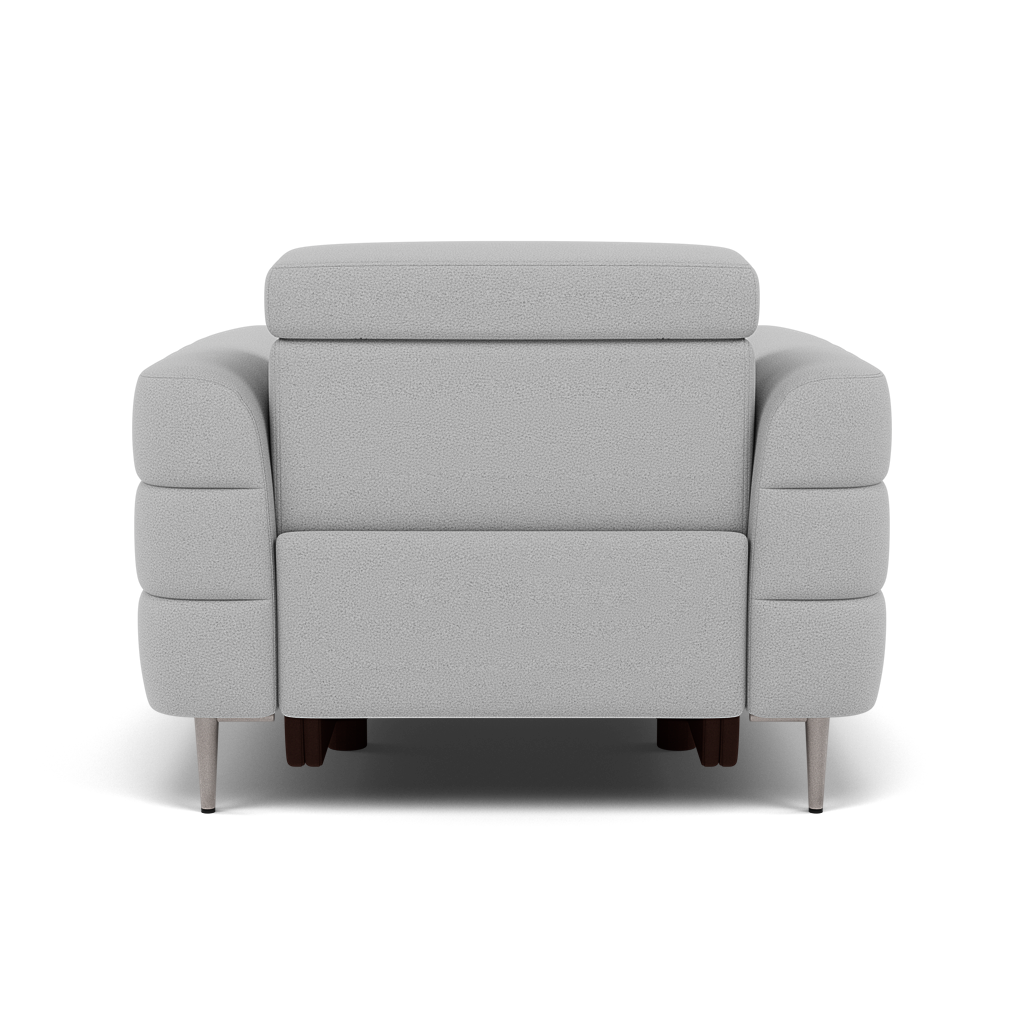 Hoy Armchair - Chair Static W/Manual Headrest Fabric — CU9102-5-UK Oxford Silver, gallery image 2