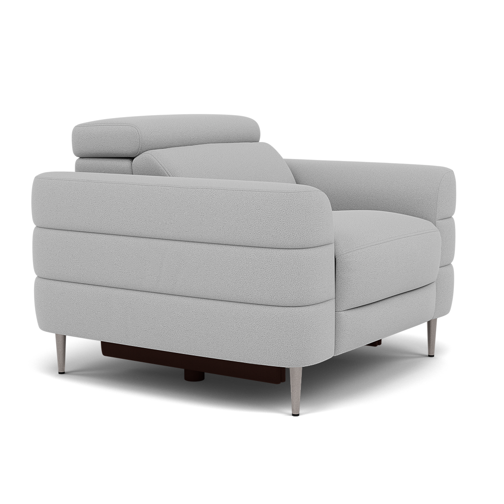 Hoy Armchair - Chair Static W/Manual Headrest Fabric — CU9102-5-UK Oxford Silver, gallery image 1