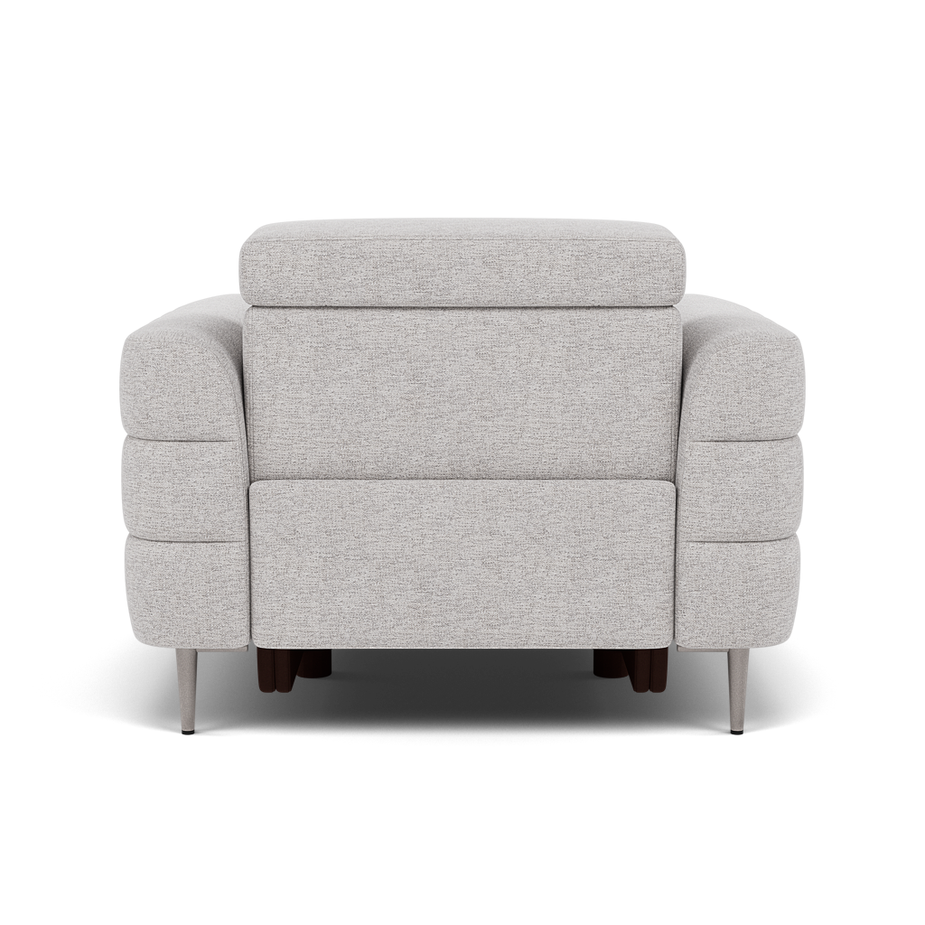 Hoy Armchair - Chair Static W/Manual Headrest Fabric — KB-1280-UK Darwin Silver, gallery image 2