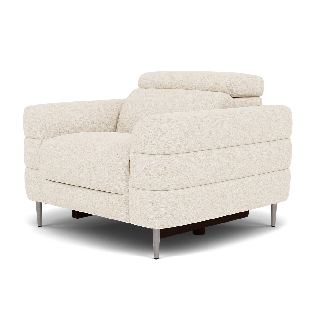 Hoy Armchair - Chair Static W/Manual Headrest Fabric — KB-1285-UK Darwin Ivory, gallery image 3
