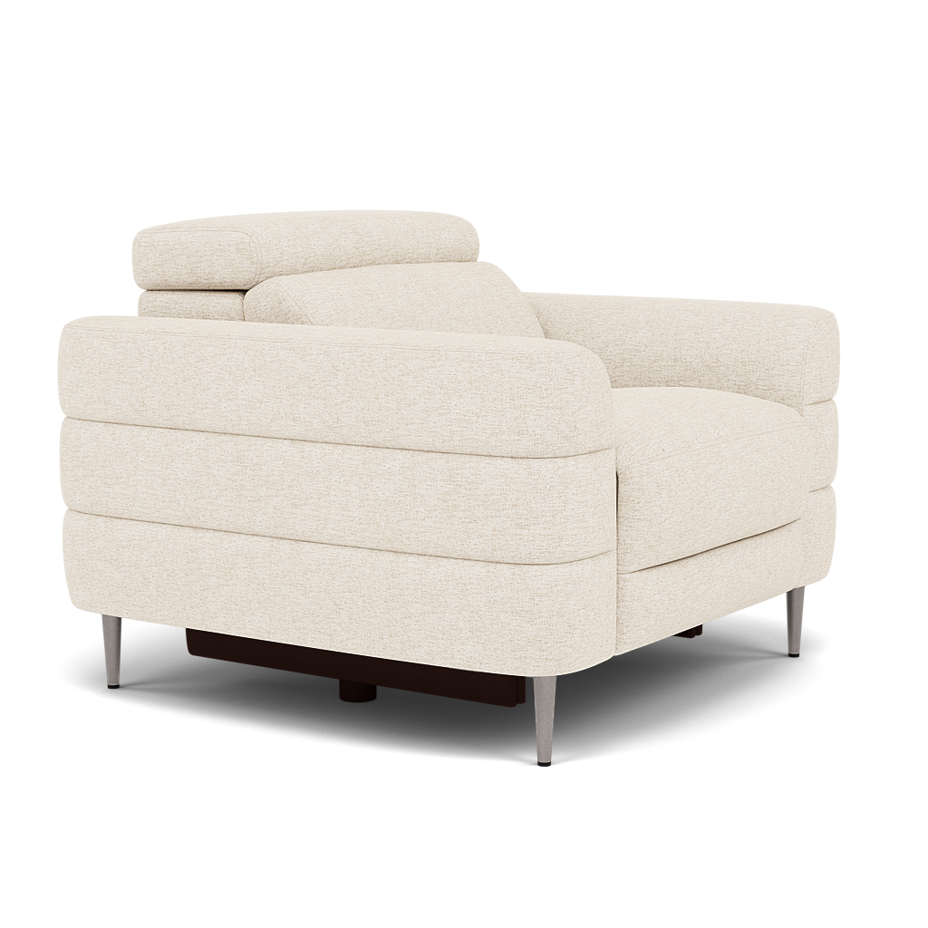 Hoy Armchair - Chair Static W/Manual Headrest Fabric — KB-1285-UK Darwin Ivory, gallery image 1