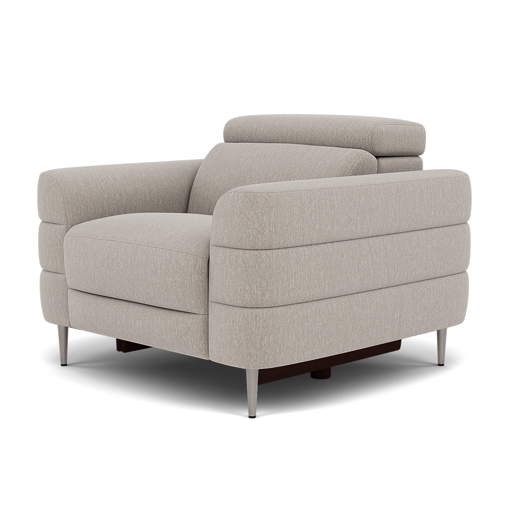 Hoy Armchair - Chair Static W/Manual Headrest Fabric — KB-1292-UK Amigo Dove, gallery image 3