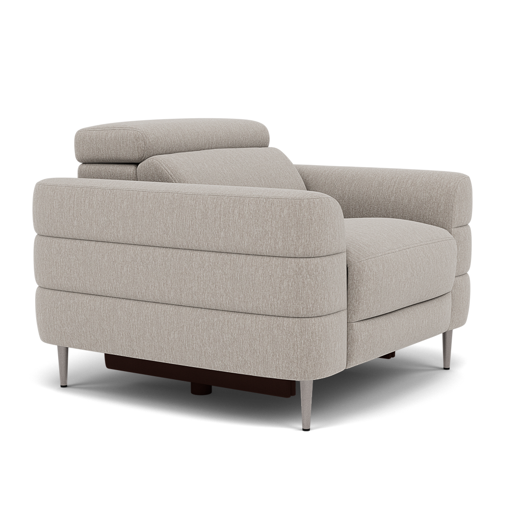 Hoy Armchair - Chair Static W/Manual Headrest Fabric — KB-1292-UK Amigo Dove, gallery image 1