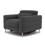 Hoy Armchair - Chair Static W/Manual Headrest Fabric — KB-1295-UK Amigo Coal, gallery image 3
