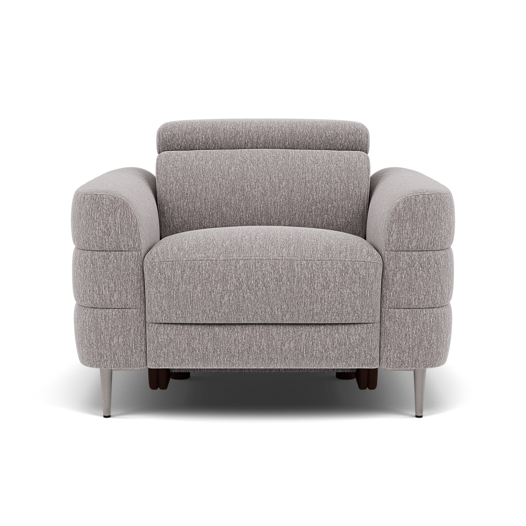 Hoy Armchair - Chair Static W/Manual Headrest Fabric Armchairs Sterling Home 10 KB-1291-UK Amigo Granite