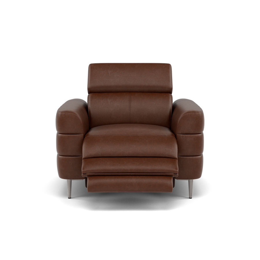 Hoy Recliner Armchair - Chair W/ Power Recliner W/ Manual Headrest Cat M - Power with Manual Headrest Sterling Home M1595 Monaco Coffee 1