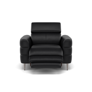 Hoy Recliner Armchair - Chair W/ Power Recliner W/ Manual Headrest Cat M - Power with Manual Headrest Sterling Home 6 M5657 Melbourne Black