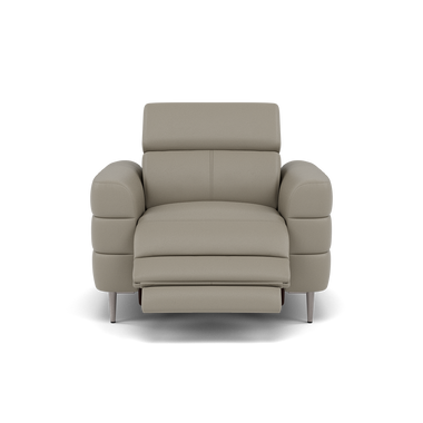 Hoy Recliner Armchair - Chair W/ Power Recliner W/ Manual Headrest Cat M - Power with Manual Headrest Sterling Home 4 M5653 Melbourne Light Grey