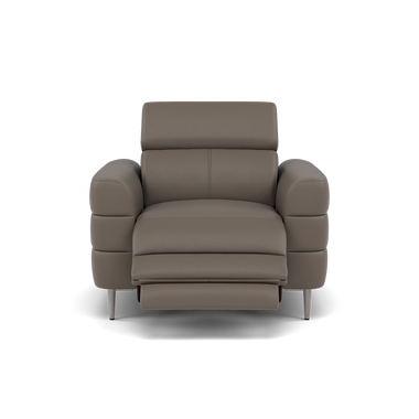 Hoy Recliner Armchair - Chair W/ Power Recliner W/ Manual Headrest Cat M - Power with Manual Headrest Sterling Home 5 M5655 Melbourne Dark Grey