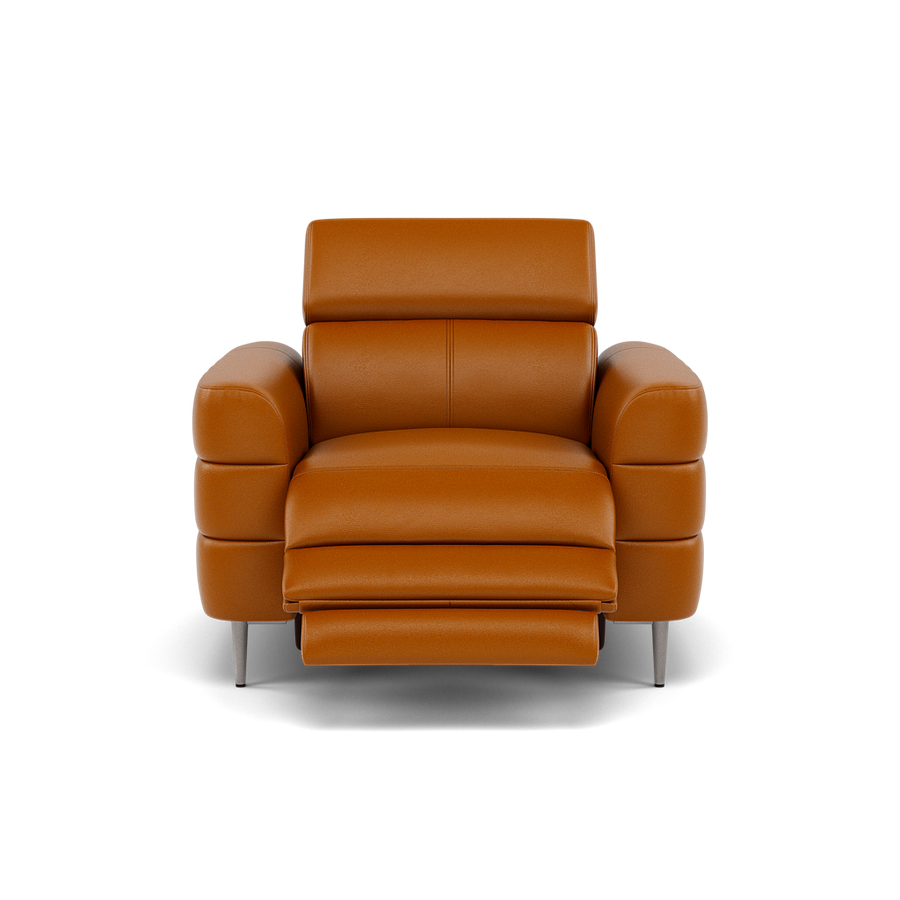 Hoy Recliner Armchair - Chair W/ Power Recliner W/ Manual Headrest Cat M - Power with Manual Headrest Sterling Home 1 M5659 Melbourne Ochre