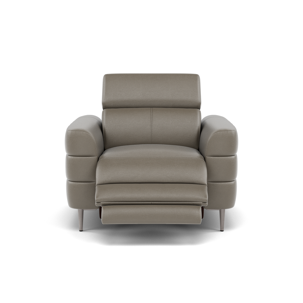 Hoy Recliner Armchair - Chair W/ Power Recliner W/ Manual Headrest Cat NL/O - Power with Manual Headrest Sterling Home 4 NL5102 New York Cement