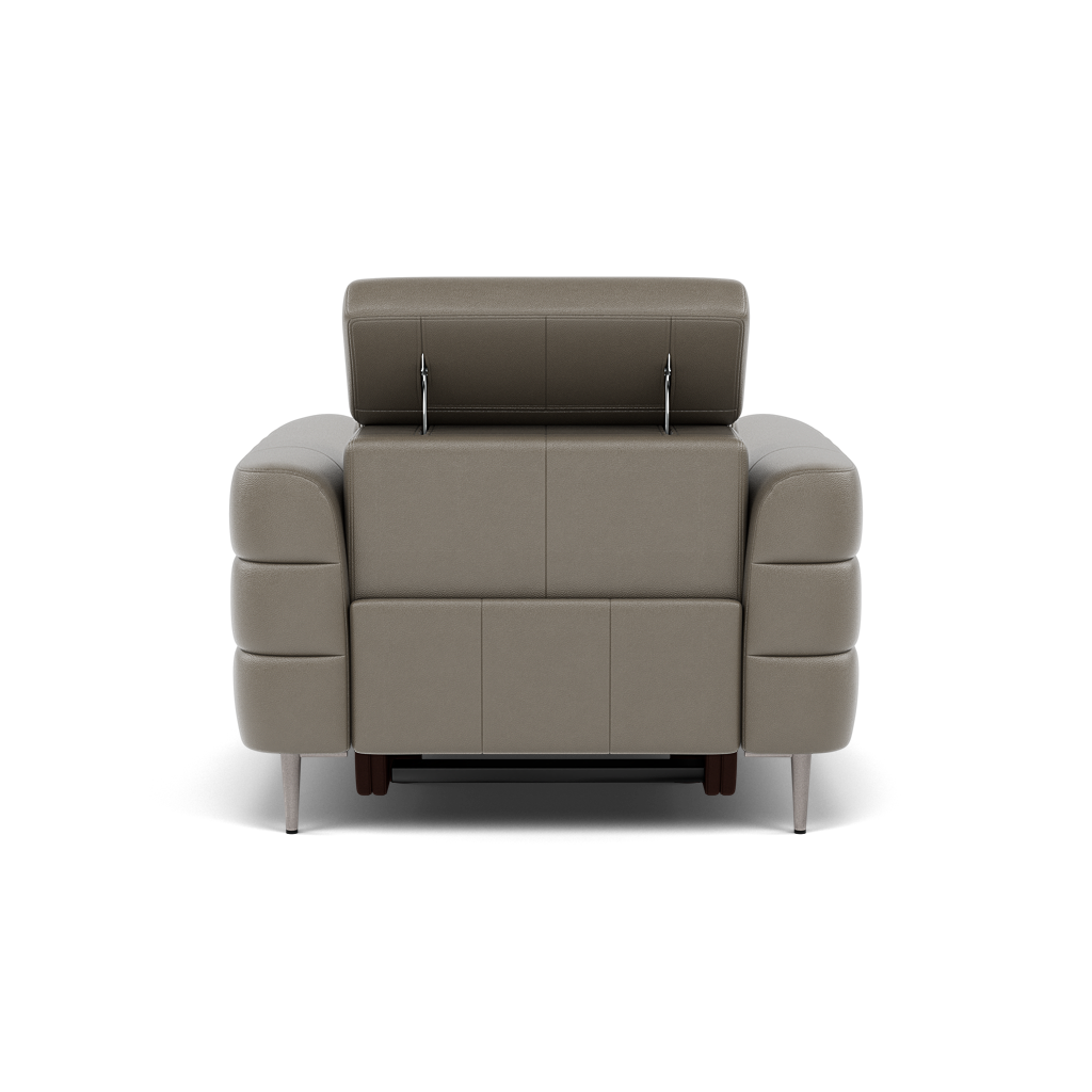 Hoy Recliner Armchair - Chair W/ Power Recliner W/ Manual Headrest Cat NL/O - Power with Manual Headrest — NL5102 New York Cement, gallery image 2