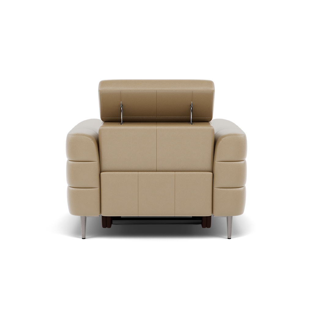 Hoy Recliner Armchair - Chair W/ Power Recliner W/ Manual Headrest Cat NL/O - Power with Manual Headrest — NL5103 New York Sand, gallery image 2