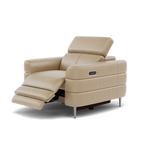 Hoy Recliner Armchair - Chair W/ Power Recliner W/ Manual Headrest Cat NL/O - Power with Manual Headrest — NL5103 New York Sand, gallery image 3