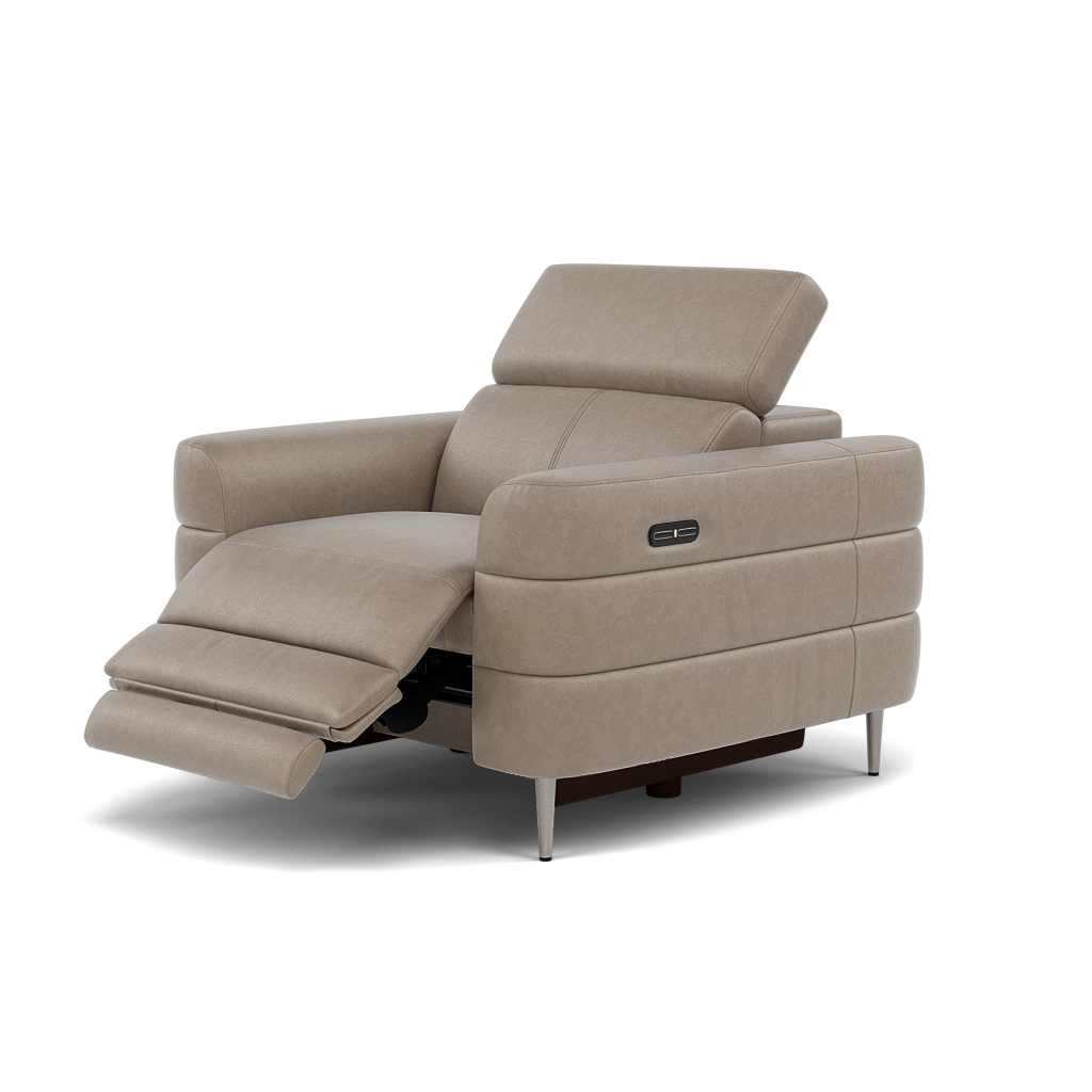 Hoy Recliner Armchair - Chair W/ Power Recliner W/ Manual Headrest Cat NL/O - Power with Manual Headrest — O7023 Oslo Elephant Grey, gallery image 3