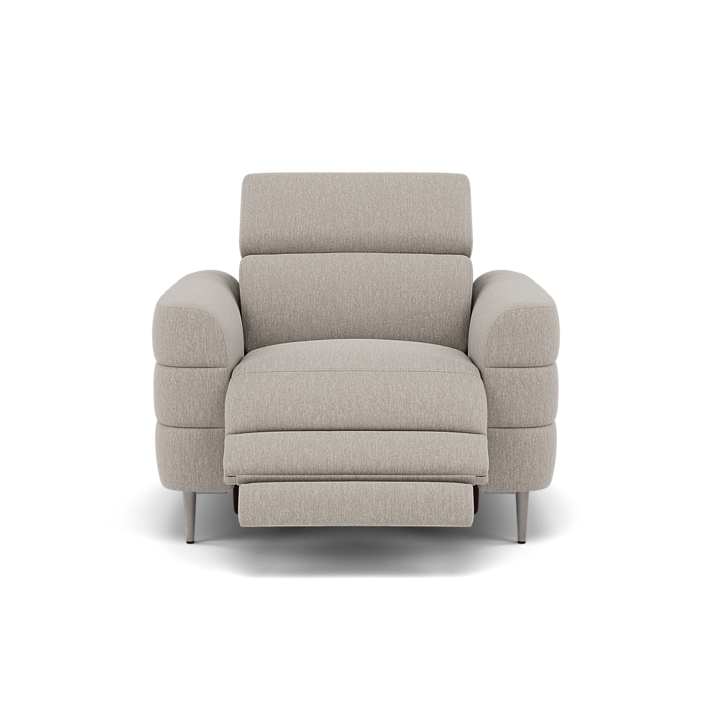 Hoy Recliner Armchair - Chair W/ Power Recliner W/ Manual Headrest Fabric - Power with Manual Headrest Armchairs Sterling Home 10 KB-1292-UK Amigo Dove