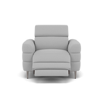 Hoy Recliner Armchair - Chair W/ Power Recliner W/ Manual Headrest Fabric - Power with Manual Headrest Armchairs Sterling Home 7 CU9102-5-UK Oxford Silver