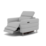 Hoy Recliner Armchair - Chair W/ Power Recliner W/ Manual Headrest Fabric - Power with Manual Headrest — CU9102-5-UK Oxford Silver, gallery image 3