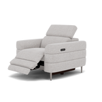 Hoy Recliner Armchair - Chair W/ Power Recliner W/ Manual Headrest Fabric - Power with Manual Headrest — KB-1280-UK Darwin Silver, gallery image 3