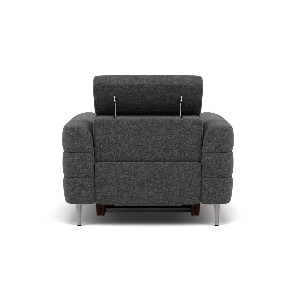 Hoy Recliner Armchair - Chair W/ Power Recliner W/ Manual Headrest Fabric - Power with Manual Headrest — KB-1281-UK Darwin Charcoal, gallery image 2