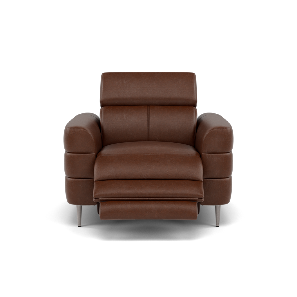 Hoy Recliner Armchair - Chair W/ Power Recliner W/ Power Headrest Cat M - Power with Power Headrest & USB Sterling Home 3 M1595 Monaco Coffee