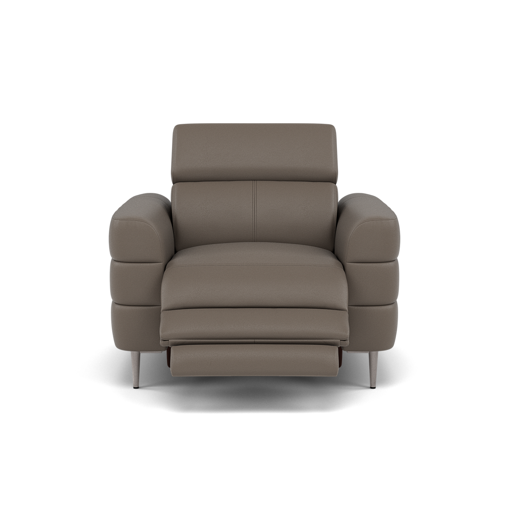 Hoy Recliner Armchair - Chair W/ Power Recliner W/ Power Headrest Cat M - Power with Power Headrest & USB Sterling Home 5 M5655 Melbourne Dark Grey
