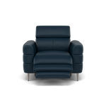 Hoy Recliner Armchair - Chair W/ Power Recliner W/ Power Headrest Cat M - Power with Power Headrest & USB Sterling Home 7 M5661 Melbourne Navy Blue